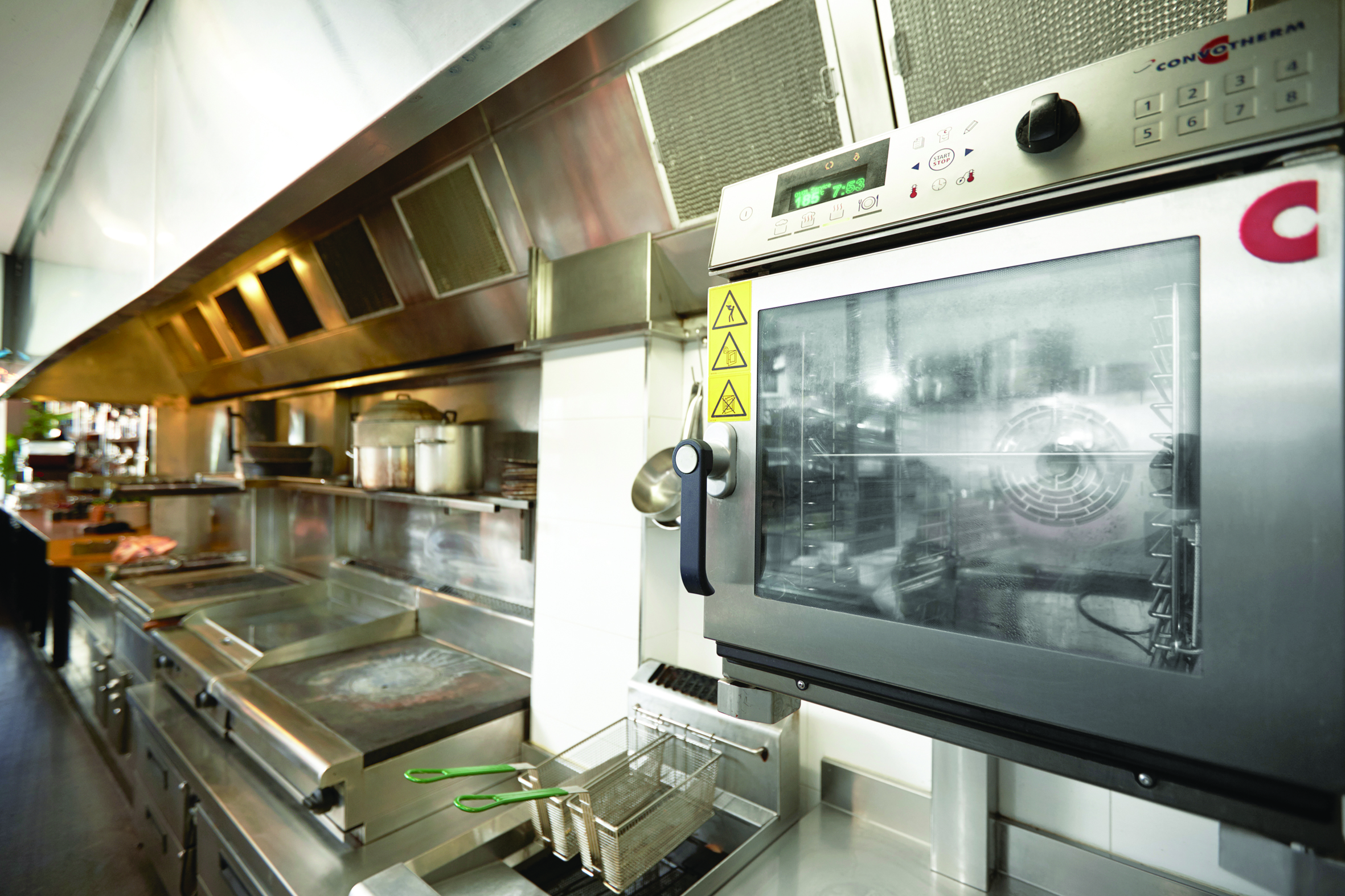 Pleased to Meet You uses the Waldorf target top for warming up tacos and crisping up quesadillas, and the Convotherm Mini combi-oven.
