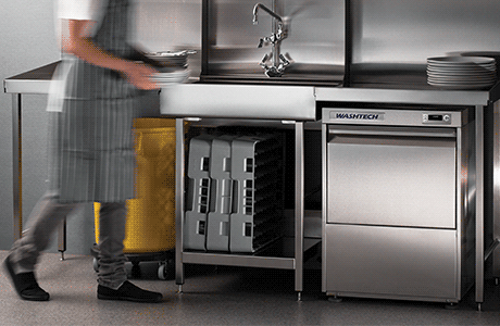 The Washtech range delivers a new standard in performance, functionality and choice in our commercial dishwasher range.