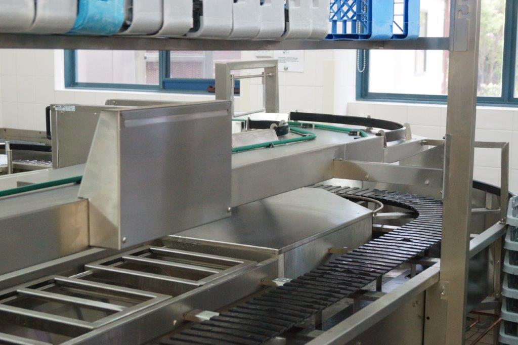 Moffat Wexiodisk Flight Dish Washing system at La Trobe Regional Hospital Victoria